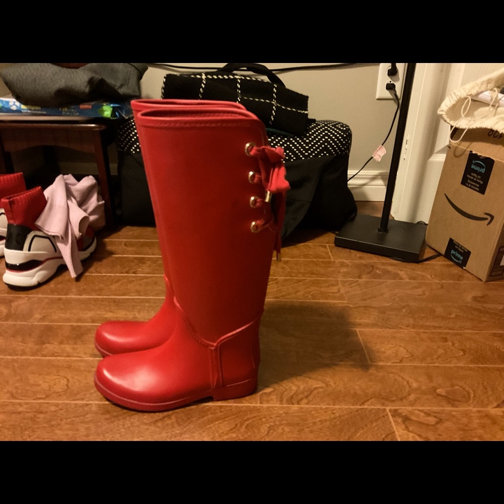 COACH Red Rain boots - Picture 2 of 5